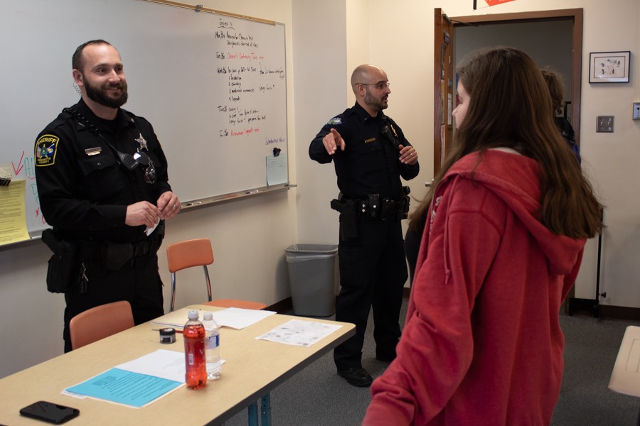 Police Officers from the Career Expo